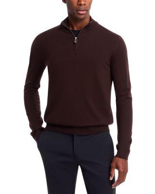Quarter-Zip Merino Wool Sweater - Exclusive by THE MEN'S STORE AT BLOOMINGDALE'S