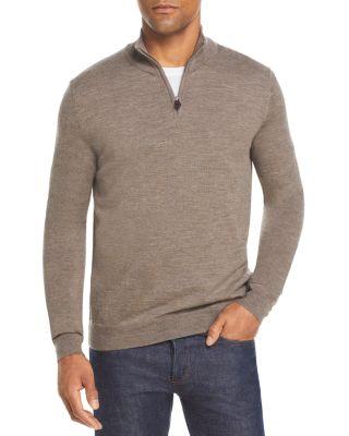 Quarter-Zip Merino Wool Sweater - Exclusive by THE MEN'S STORE AT BLOOMINGDALE'S