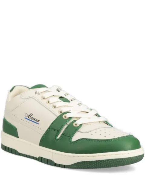 leather panelled sneakers by THE MERCER BRAND