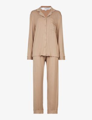 Piped stretch-jersey pyjama set by THE NAP CO