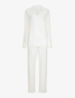Rayon piped stretch-jersey pyjama set by THE NAP CO