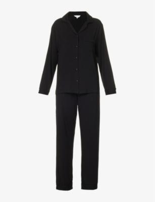 Relaxed-fit patch-pocket stretch-jersey pyjama set by THE NAP CO