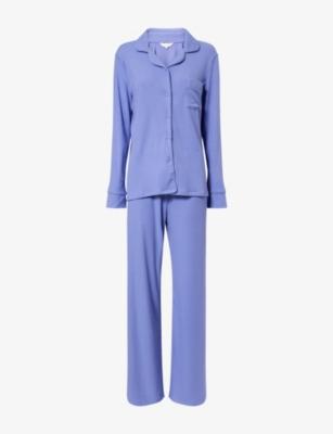 Stretch Long-Sleeve Modal-Jersey Pyjama Set by THE NAP CO