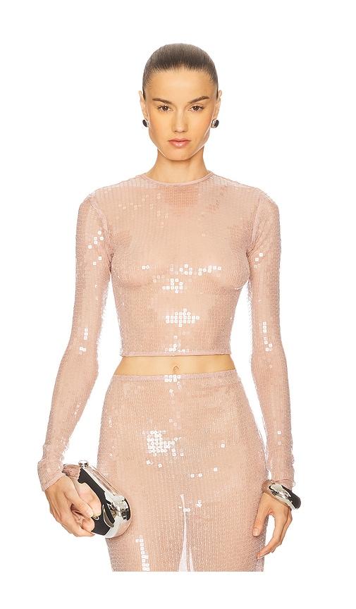 The New Arrivals by Ilkyaz Ozel Catroux Top in Rose by THE NEW ARRIVALS BY ILKYAZ OZEL