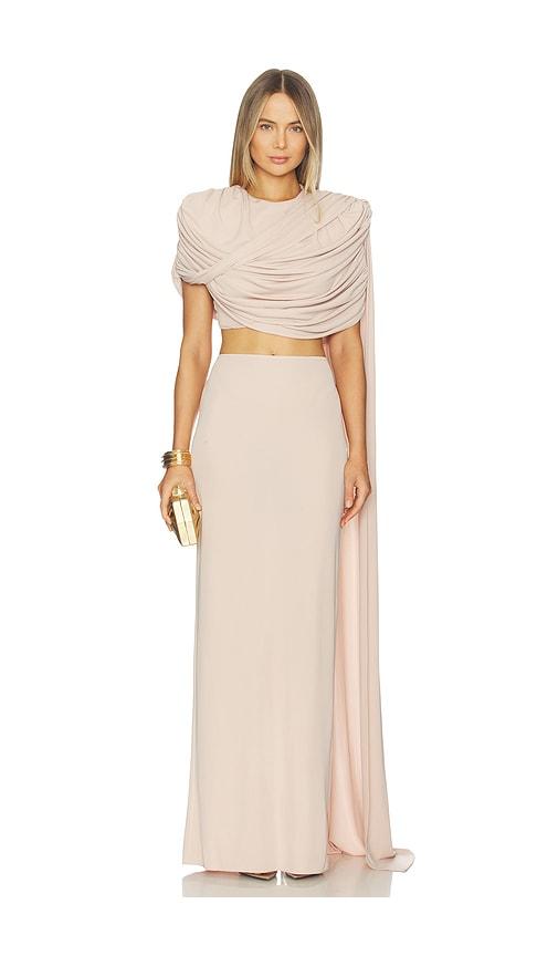 The New Arrivals by Ilkyaz Ozel Khara Top in Neutral by THE NEW ARRIVALS BY ILKYAZ OZEL