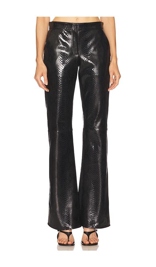 The New Arrivals by Ilkyaz Ozel Lenny Leather Pant in Black by THE NEW ARRIVALS BY ILKYAZ OZEL
