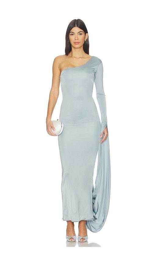 The New Arrivals by Ilkyaz Ozel Yuna Dress in Blue by THE NEW ARRIVALS BY ILKYAZ OZEL