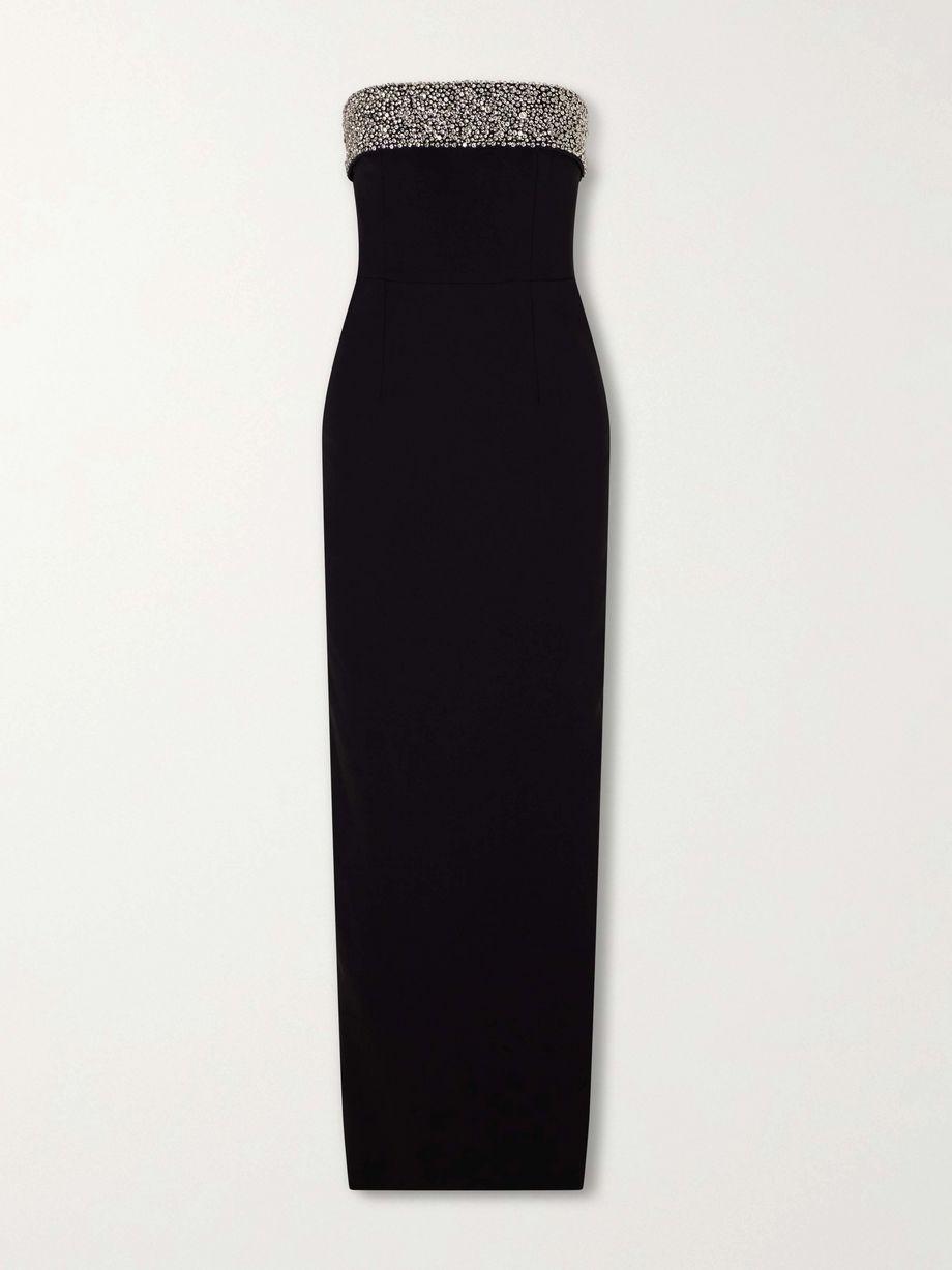 Crystal-embellished crepe gown by THE NEW ARRIVALS ILKYAZ OZEL