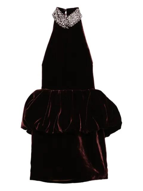 Hemingway peplum-waist mini dress by THE NEW ARRIVALS ILKYAZ OZEL