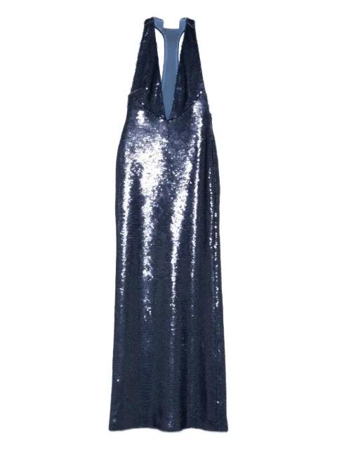 Olympia sequin-embellished maxi dress by THE NEW ARRIVALS ILKYAZ OZEL