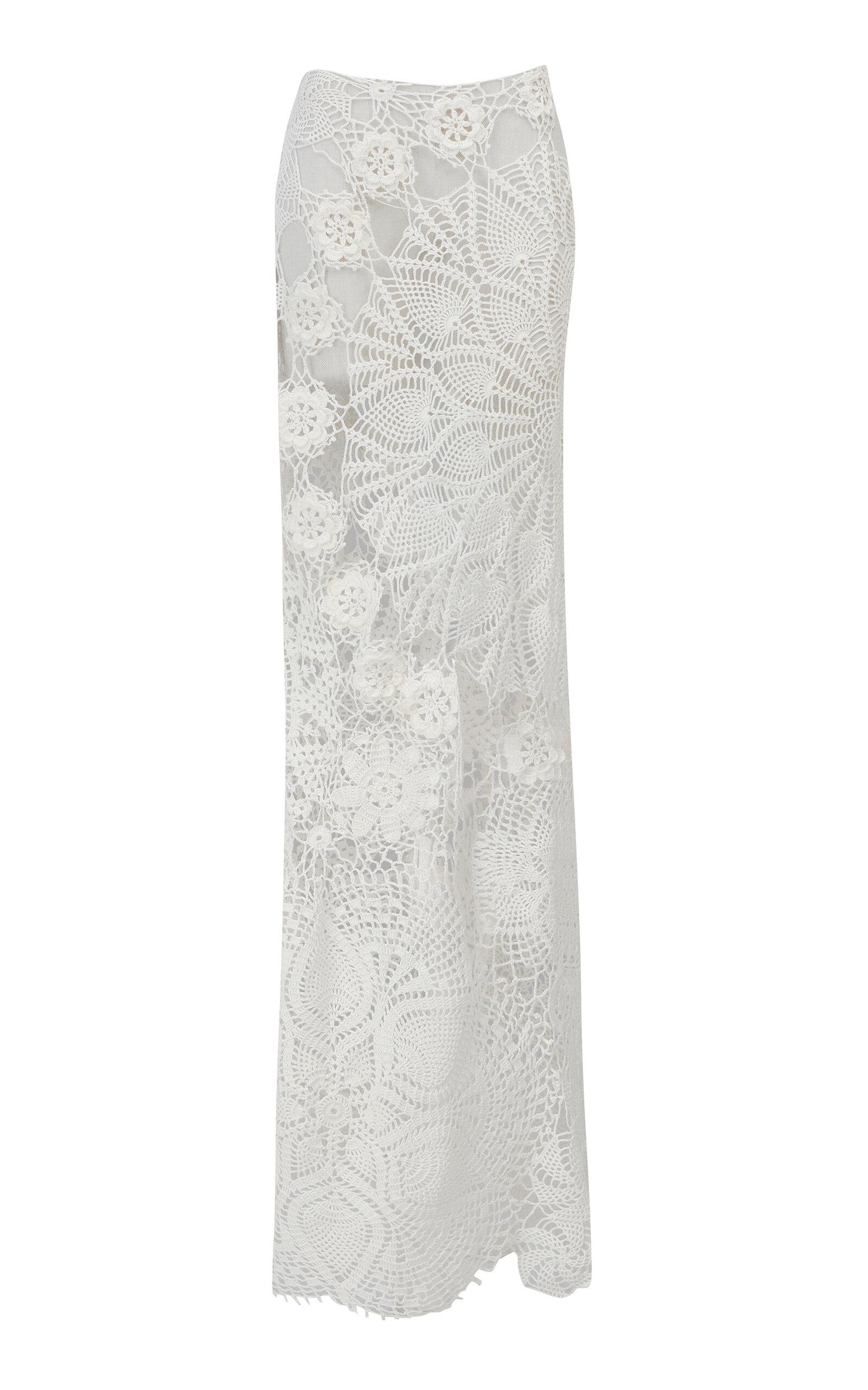 The New Arrivals Ilkyaz Ozel Demeter Lace Cotton Maxi Skirt - Moda Operandi by THE NEW ARRIVALS ILKYAZ OZEL