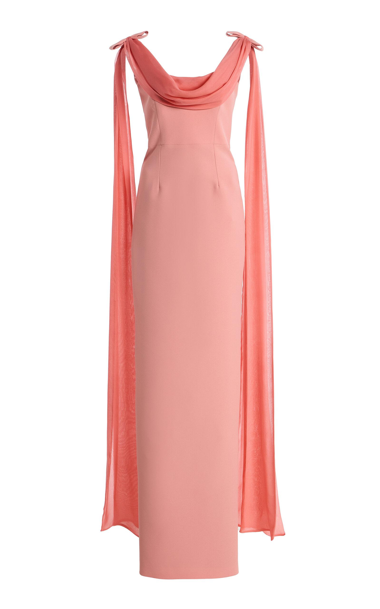 The New Arrivals Ilkyaz Ozel Exclusive Morticia Sash-Detailed Crepe Maxi Dress - Moda Operandi by THE NEW ARRIVALS ILKYAZ OZEL
