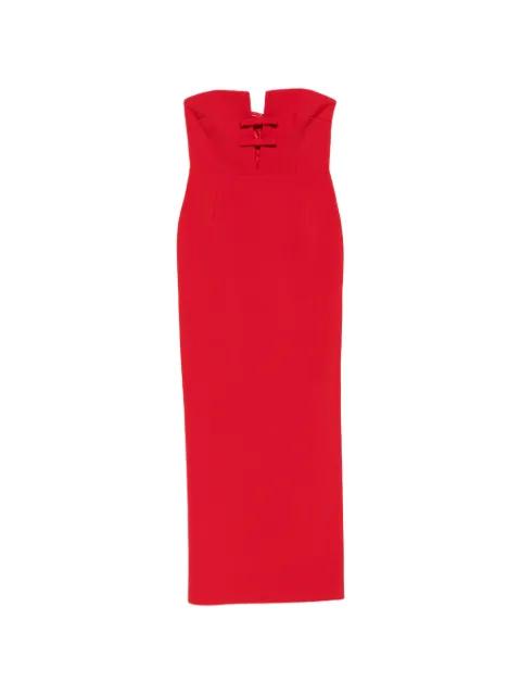 dow-detail strapless maxi dress by THE NEW ARRIVALS ILKYAZ OZEL