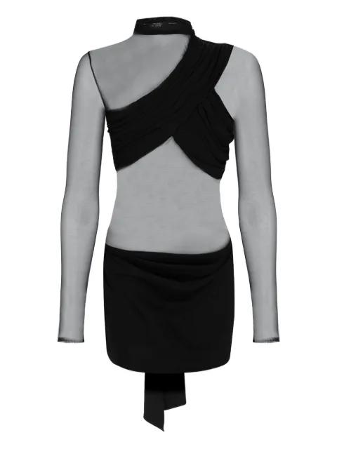 open-back mesh mini dress by THE NEW ARRIVALS ILKYAZ OZEL