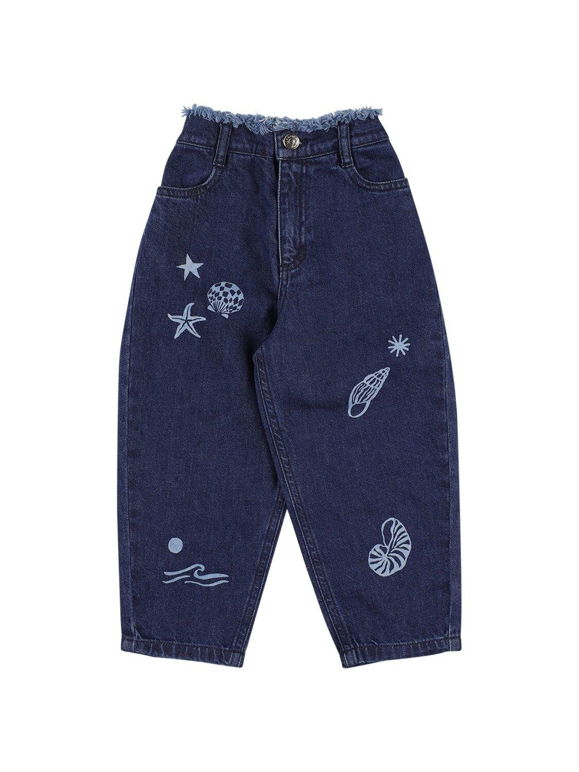 Embroidered Bci Cotton Jeans by THE NEW SOCIETY