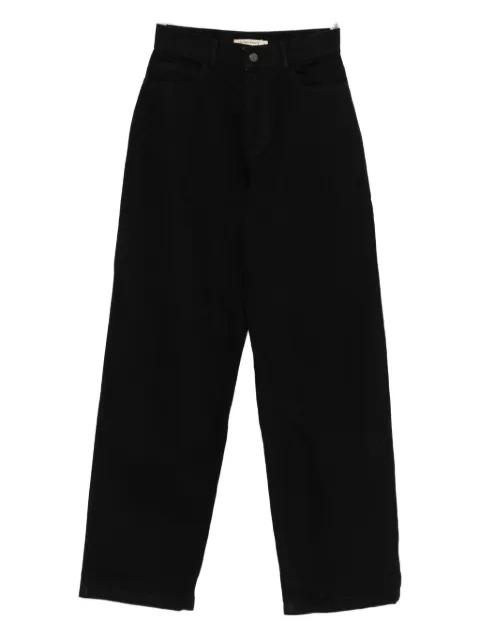high-waisted straight-leg jeans by THE NEW SOCIETY