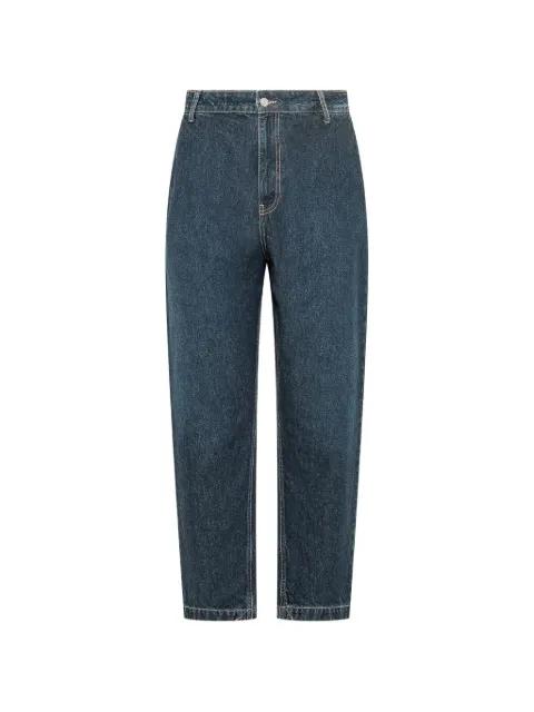 logo-patch straight-leg jeans by THE.NIM