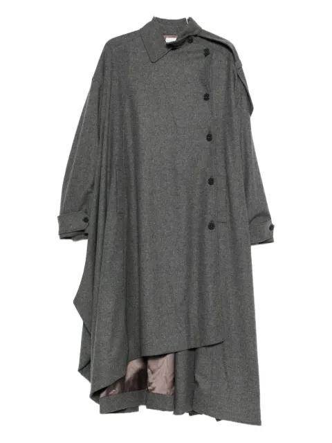 asymmetric coat by THE NINA STUDIO