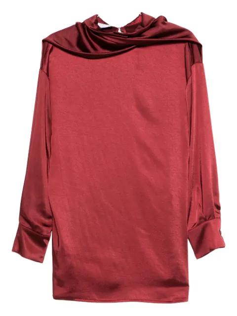 cowl-neck blouse by THE NINA STUDIO