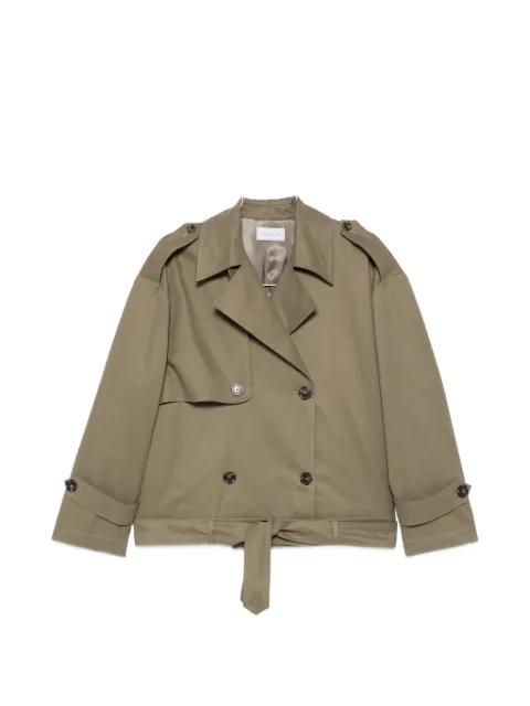 double-breasted belted jacket by THE NINA STUDIO