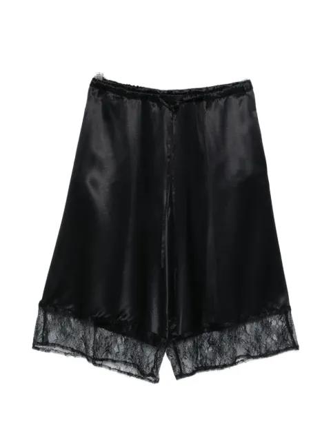 lace-detail shorts by THE NINA STUDIO