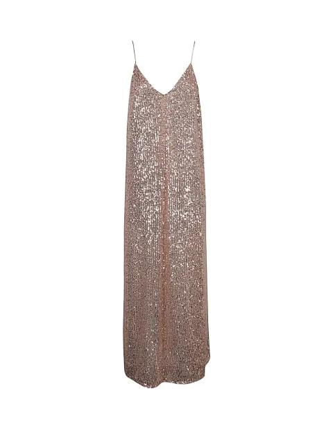 sequin V-neck dress by THE NINA STUDIO