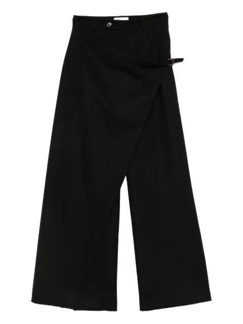 wrap-effect trousers by THE NINA STUDIO