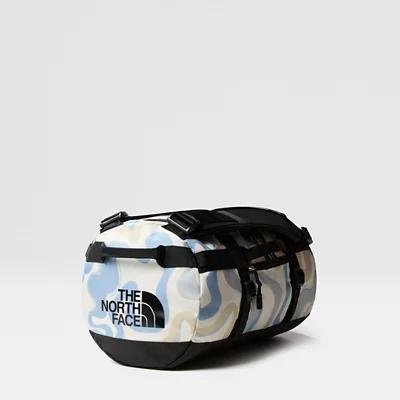 Base Camp Duffel - Extra Small White Dune Wavy Lines Print-tnf Black by THE NORTH FACE