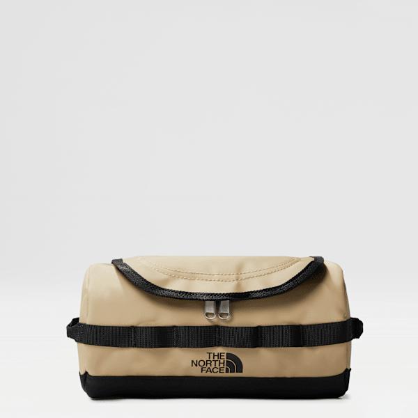 Base Camp Travel Washbag – Small Khaki Stone-tnf Black by THE NORTH FACE