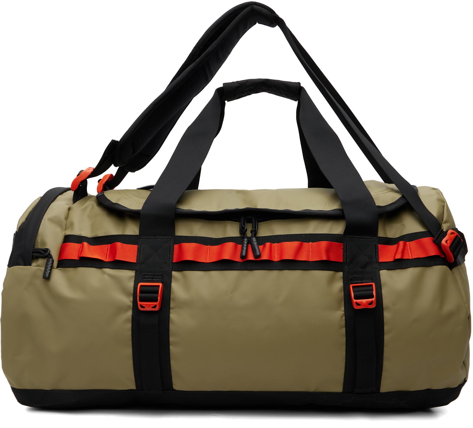 Beige Base Camp M Duffle Bag by THE NORTH FACE