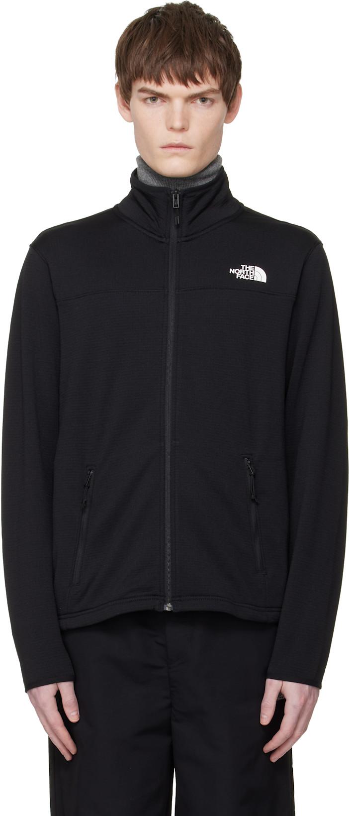 Black Cedar Trail Grid Fleece Full-Zip Jacket by THE NORTH FACE