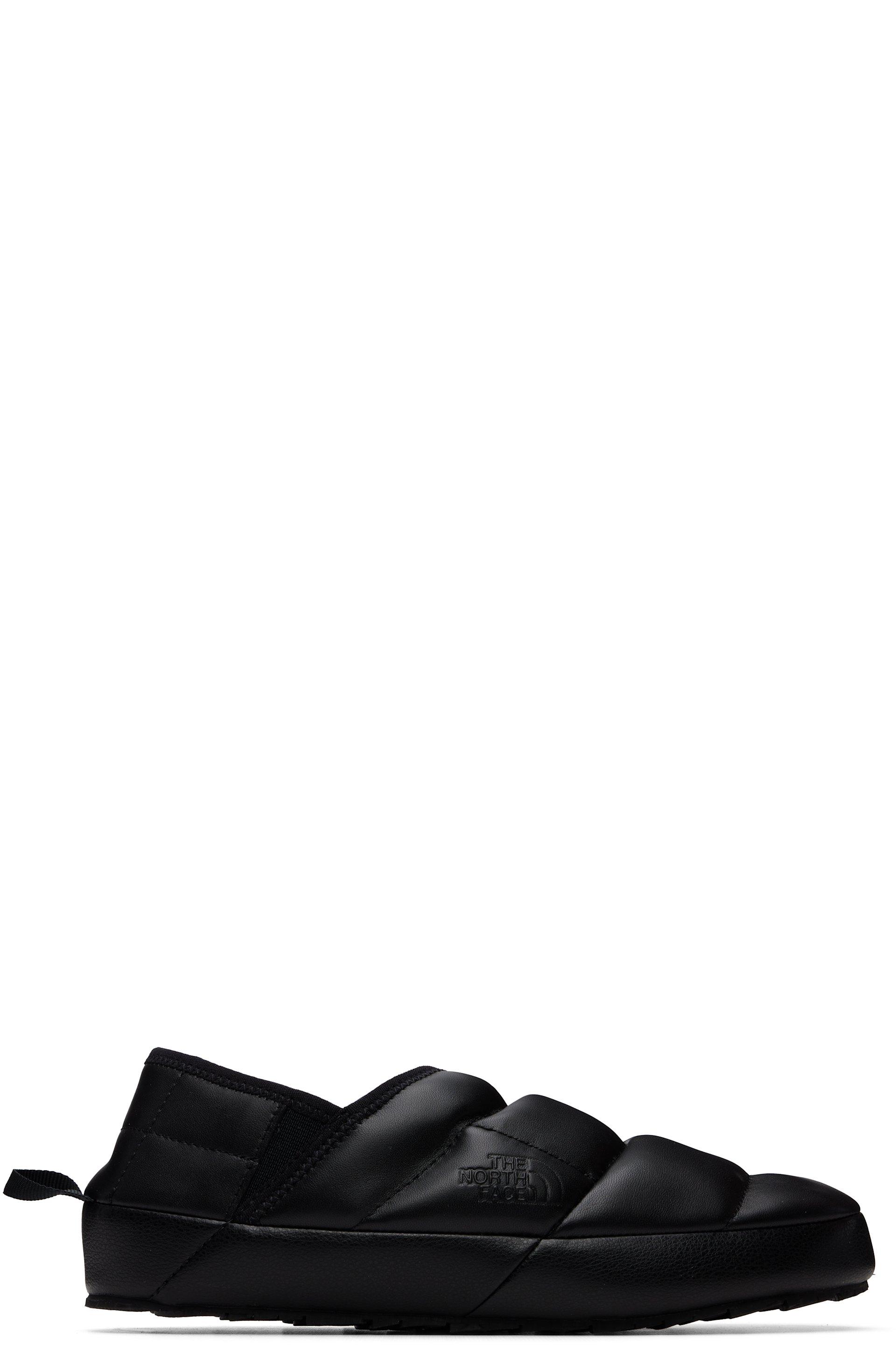 Black THERMOBALL Traction Mule Leather Loafers by THE NORTH FACE