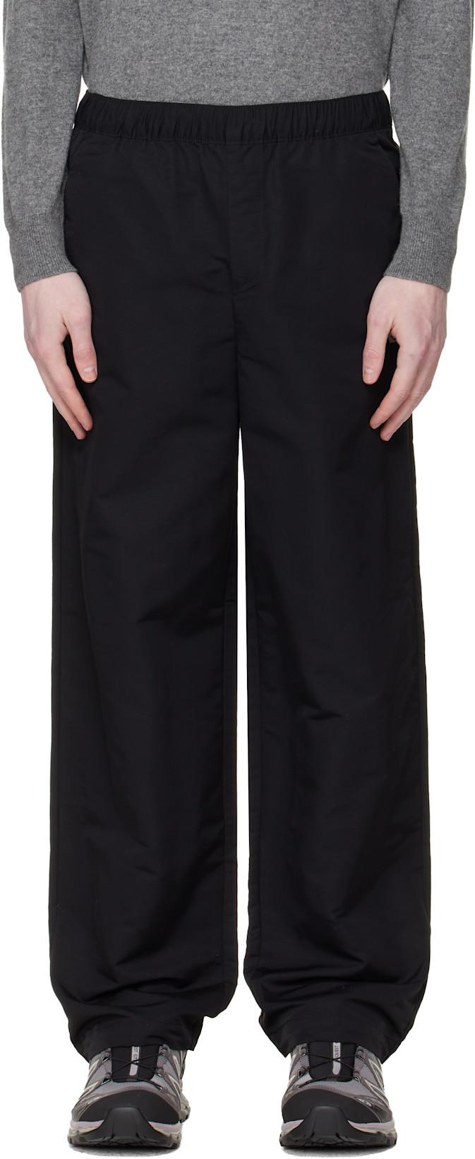 Black TNF Easy Wind Trousers by THE NORTH FACE