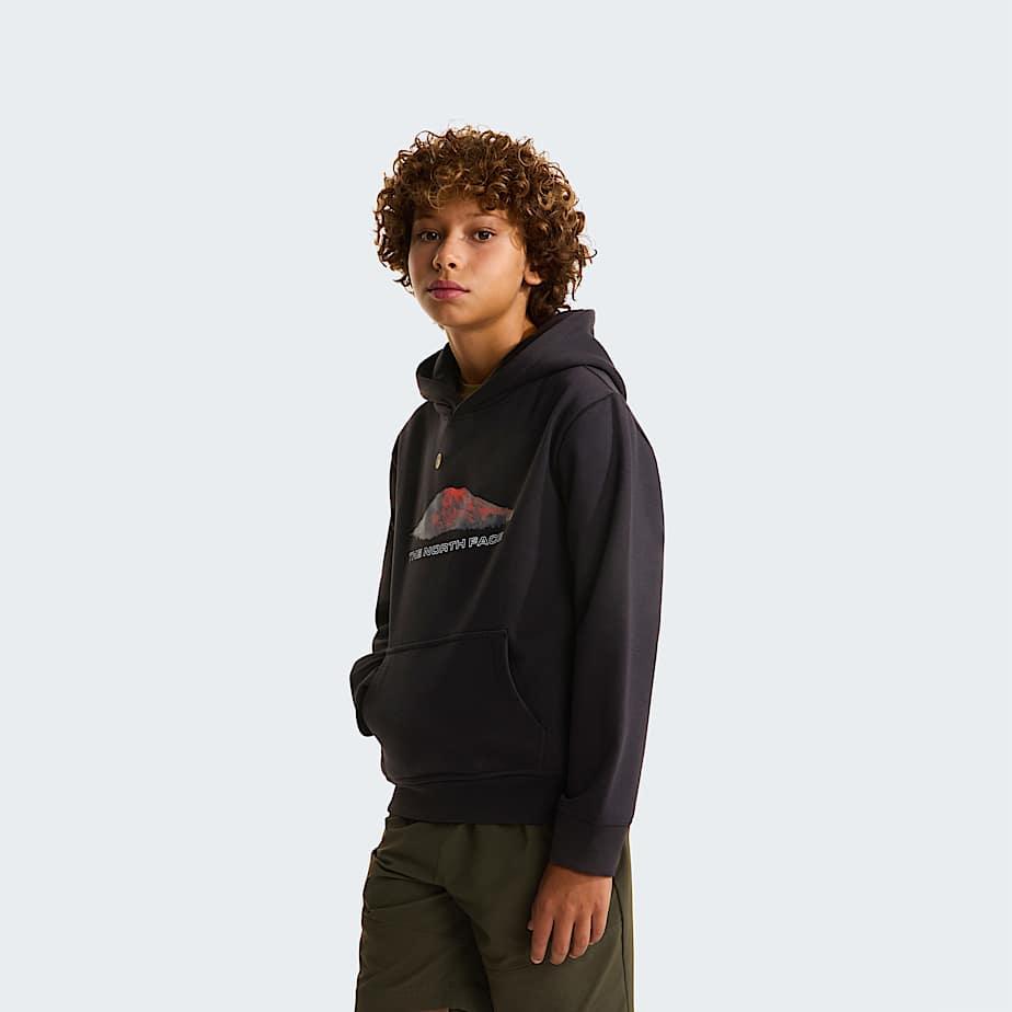 Boys' Mountain Night Relaxed Hoodie Tnf Black by THE NORTH FACE
