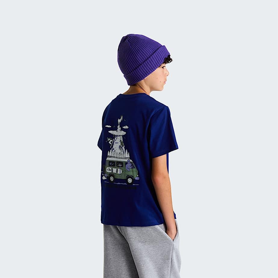 Boys' Outdoor Regular Graphic T-shirt Bold Blue by THE NORTH FACE