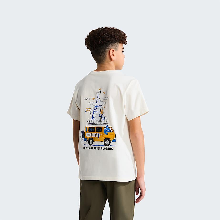 Boys' Outdoor Regular Graphic T-shirt White Dune by THE NORTH FACE