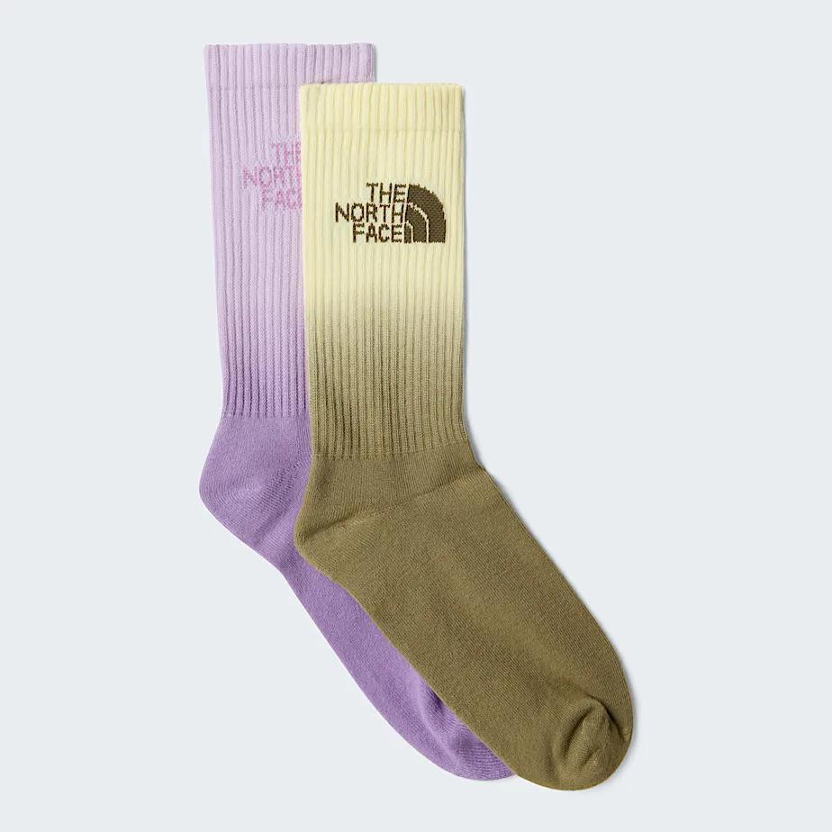 Everyday Dip-dye Crew Socks Hushed Lavender-metal Pink-pear-lemon Mist by THE NORTH FACE