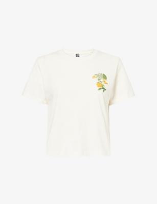 Floral-Embroidered Regular-Fit Cotton-Jersey T-Shirt by THE NORTH FACE
