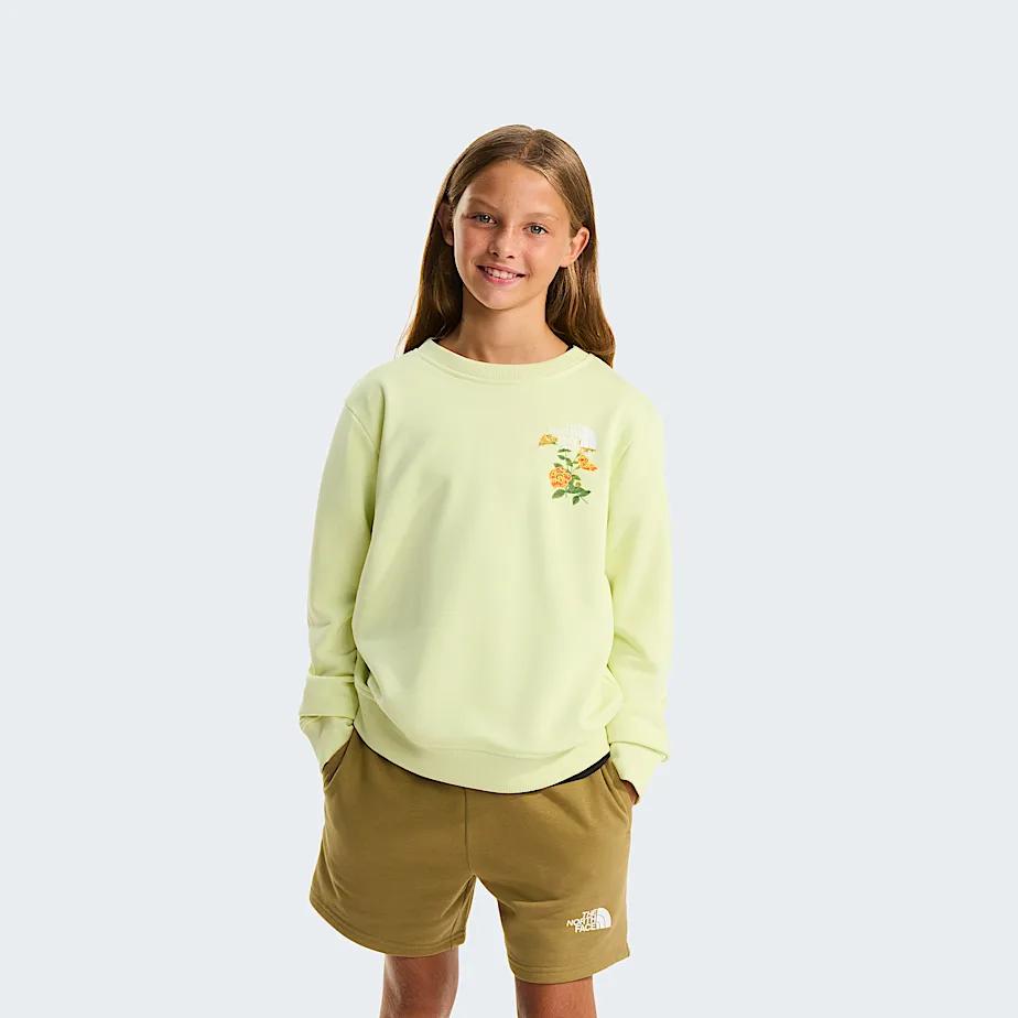 Girls' Flora Relaxed Sweatshirt Lemon Mist by THE NORTH FACE