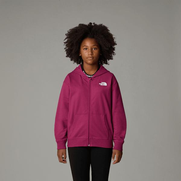 Girls's Oversized Light Full-zip Hoodie Cyber Berry by THE NORTH FACE