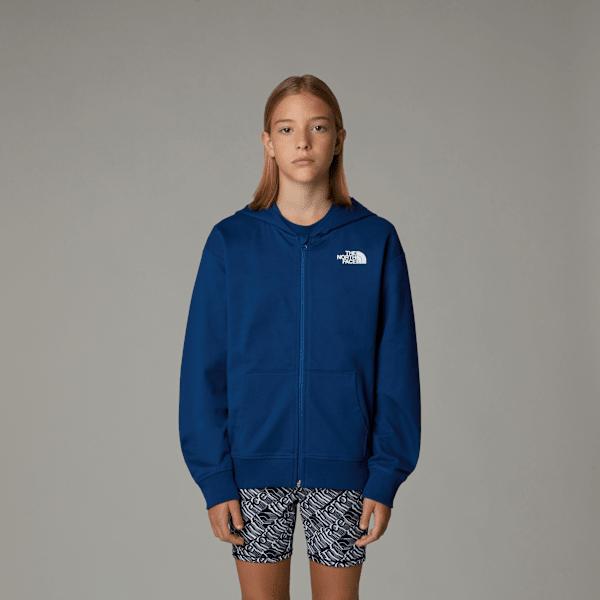 Girls's Oversized Light Full-zip Hoodie Estate Blue by THE NORTH FACE