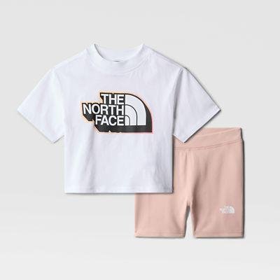 Kids' Girls' Summer Set Tnf White-pink Moss by THE NORTH FACE
