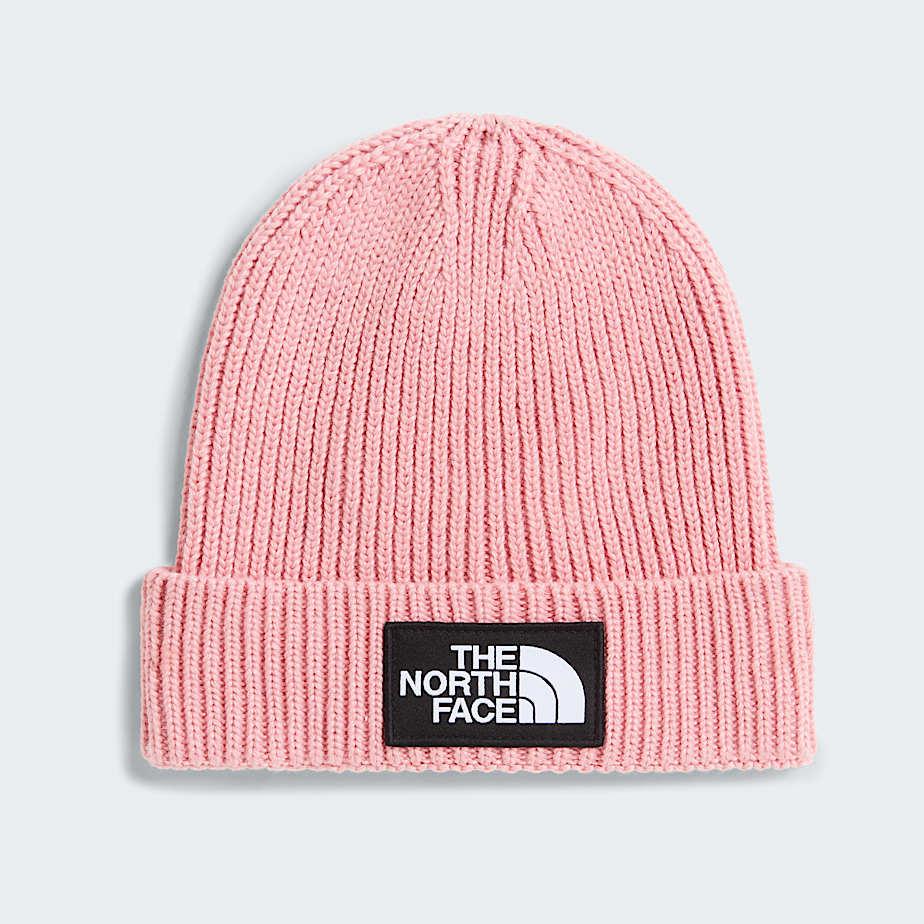 Kids' Tnf Logo Box Cuffed Beanie Primrose by THE NORTH FACE