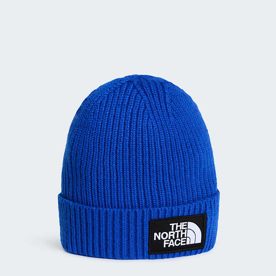 Kids' Tnf Logo Box Cuffed Beanie Tnf Blue by THE NORTH FACE