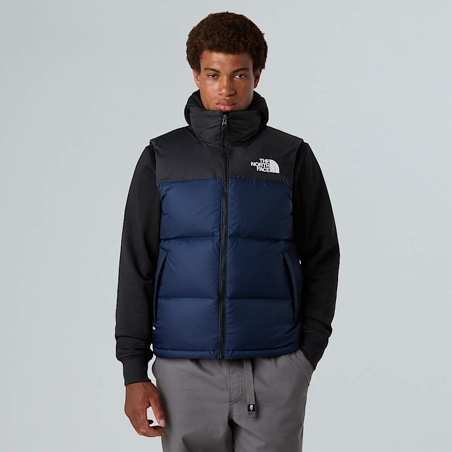 Men’s 1996 Retro Nuptse Gilet Summit Navy-tnf Black-recycled Down by THE NORTH FACE