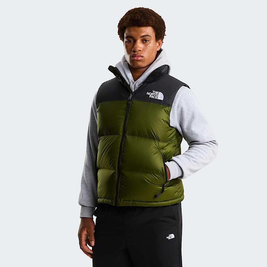 Men’s 1996 Retro Nuptse Gilet Woodland Green-tnf Black by THE NORTH FACE