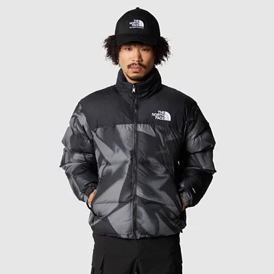 Men's 1996 Retro Nuptse Jacket Smoked Pearl Garment Fold Print by THE NORTH FACE