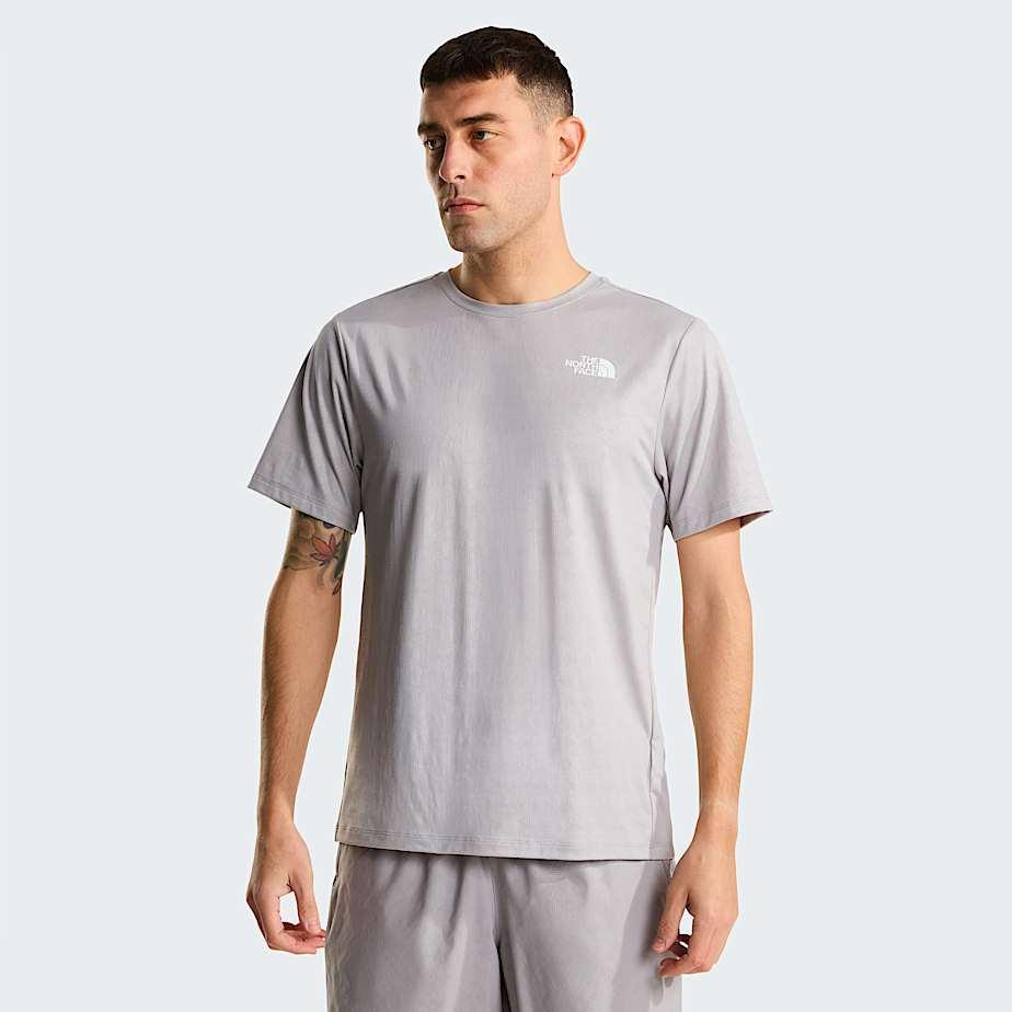 Men's 24/7 Pentadome Embossed Regular T-shirt Meld Grey by THE NORTH FACE
