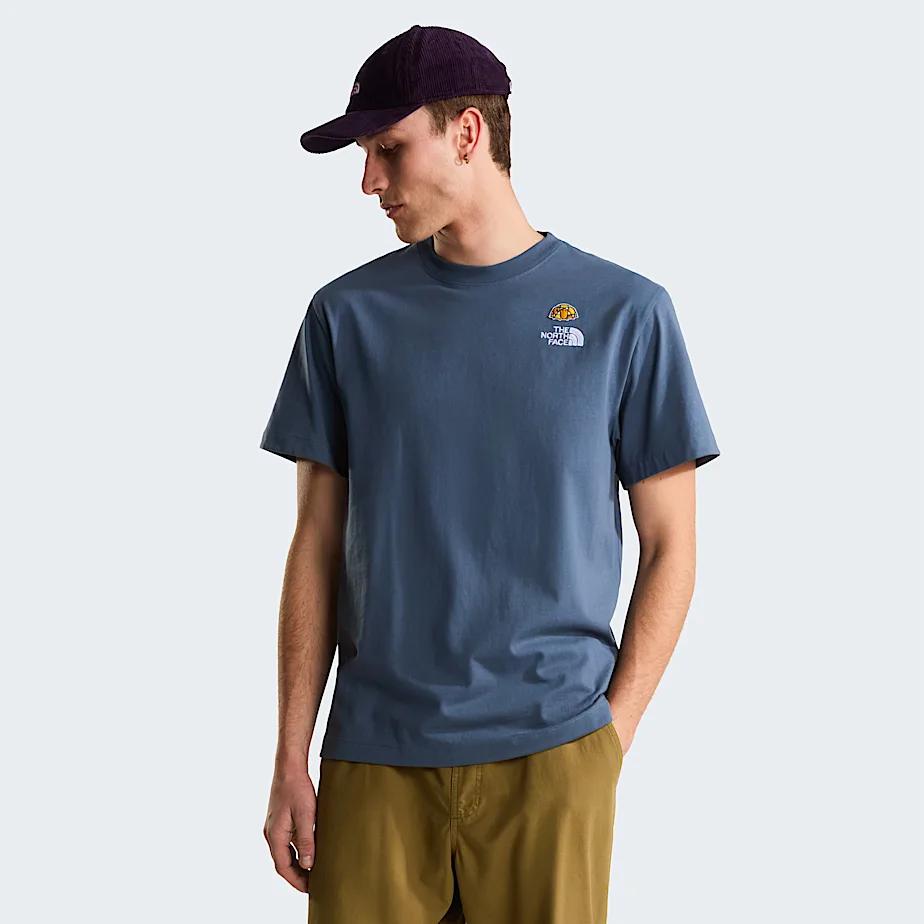 Men's 60th Anniversary Patch Relaxed T-shirt Granite Grey by THE NORTH FACE