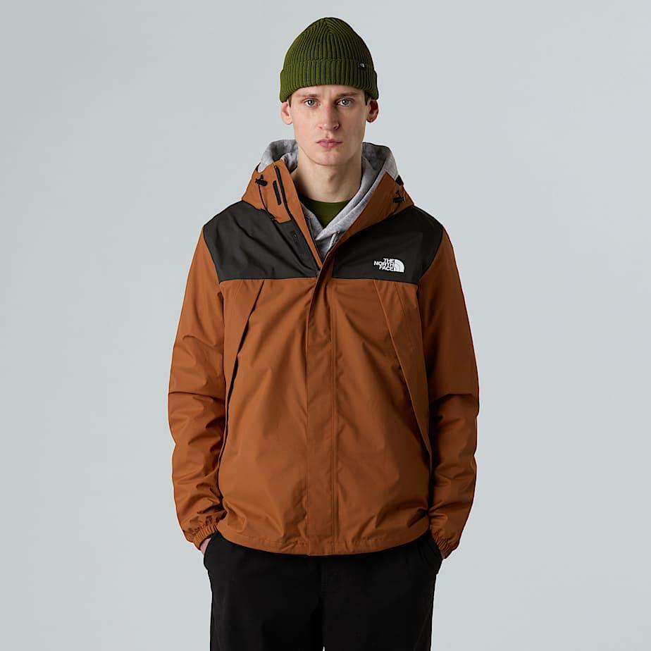 Men's Antora Jacket Burnt Umber-tnf Black by THE NORTH FACE